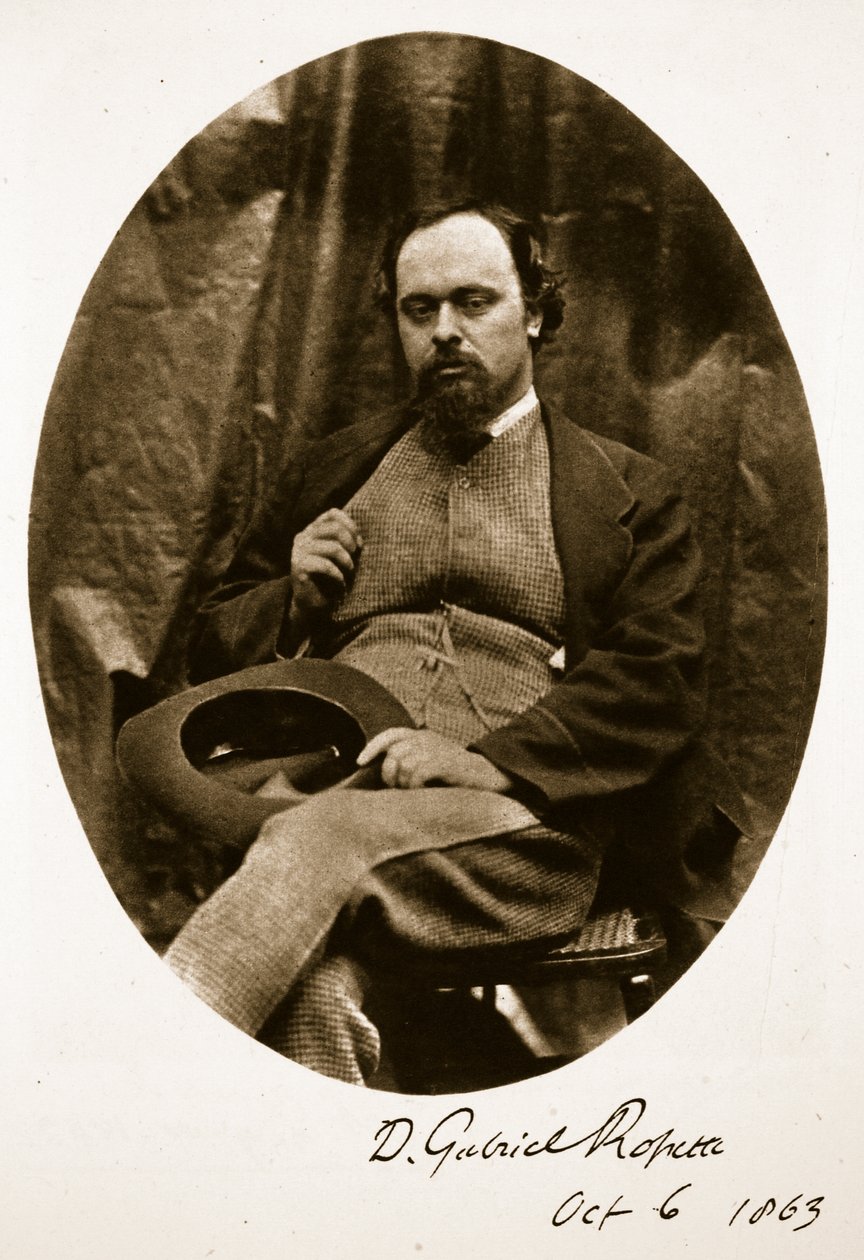Dante Gabriel Rossetti, 1863. október 6. (szépia fotó) alkotó: Charles Lutwidge Dodgson