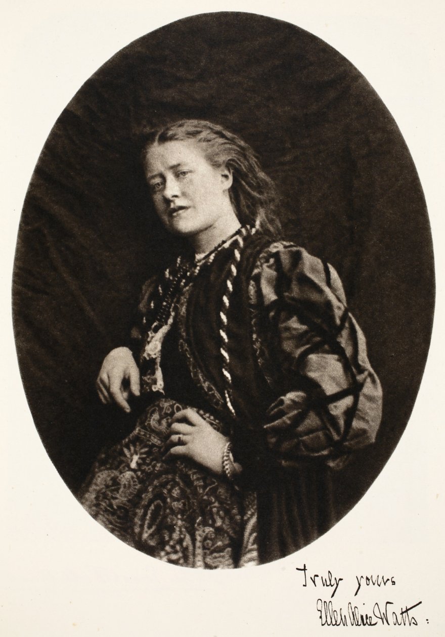 Ellen Terry, 1865. július 14. (szépia fotó) alkotó: Charles Lutwidge Dodgson