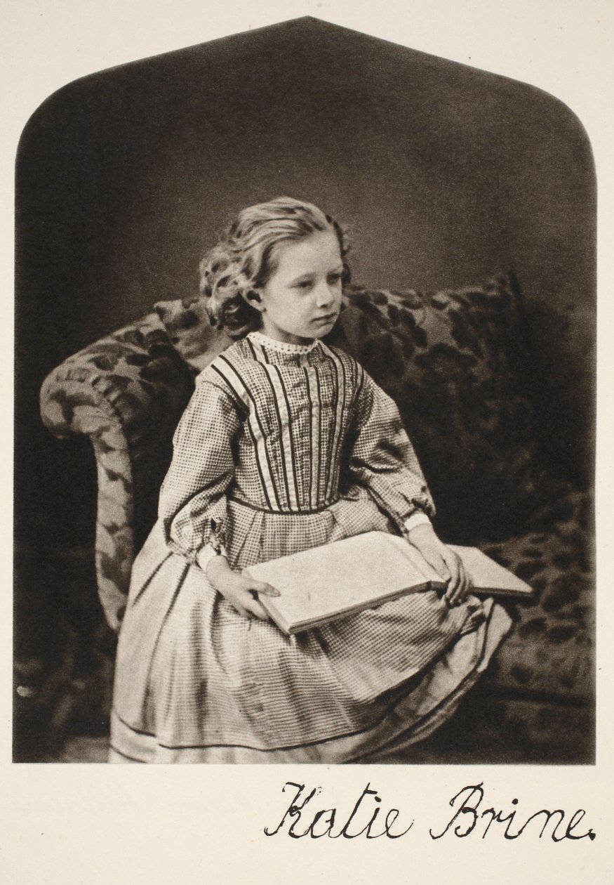 Katie Brine, 1866. június 16. (szépia fotó) alkotó: Charles Lutwidge Dodgson