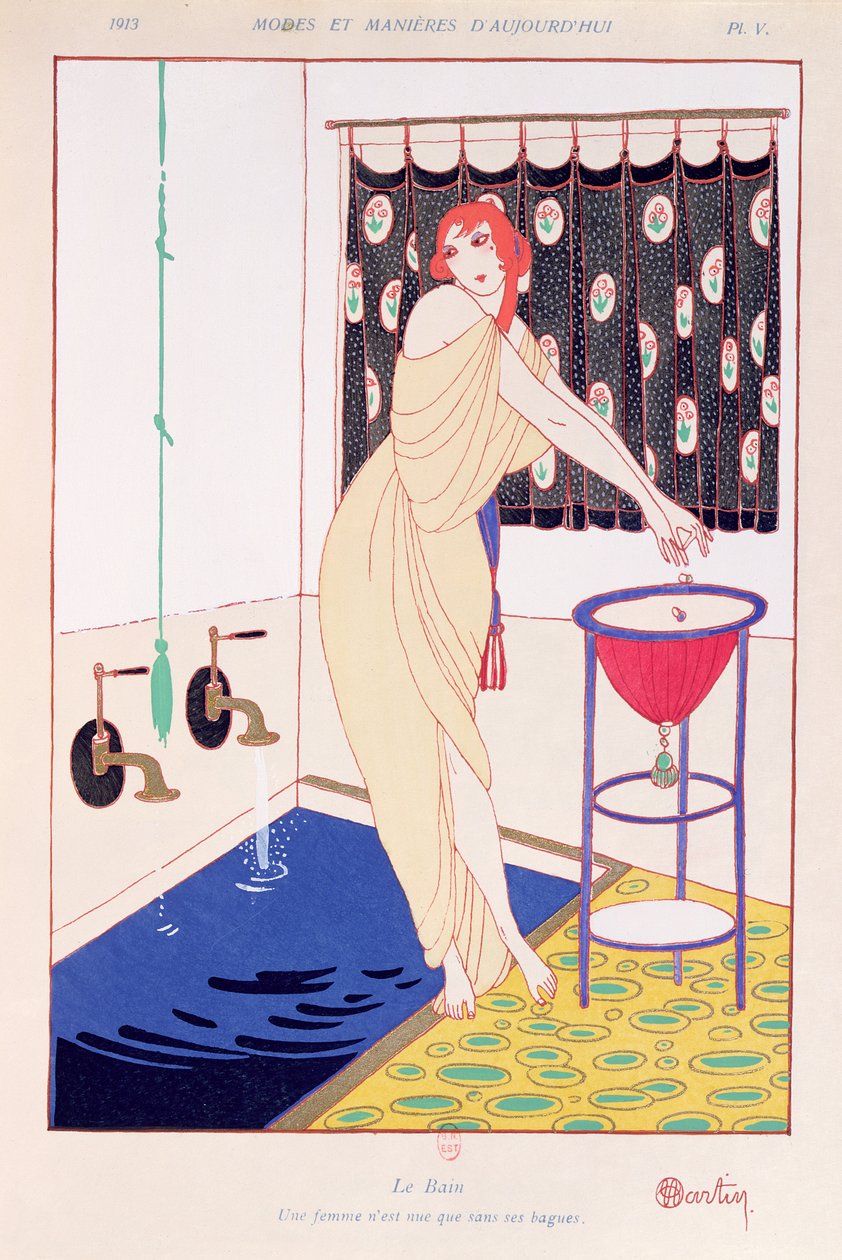 „The Bath”, illusztráció a „Modes et Manieres d