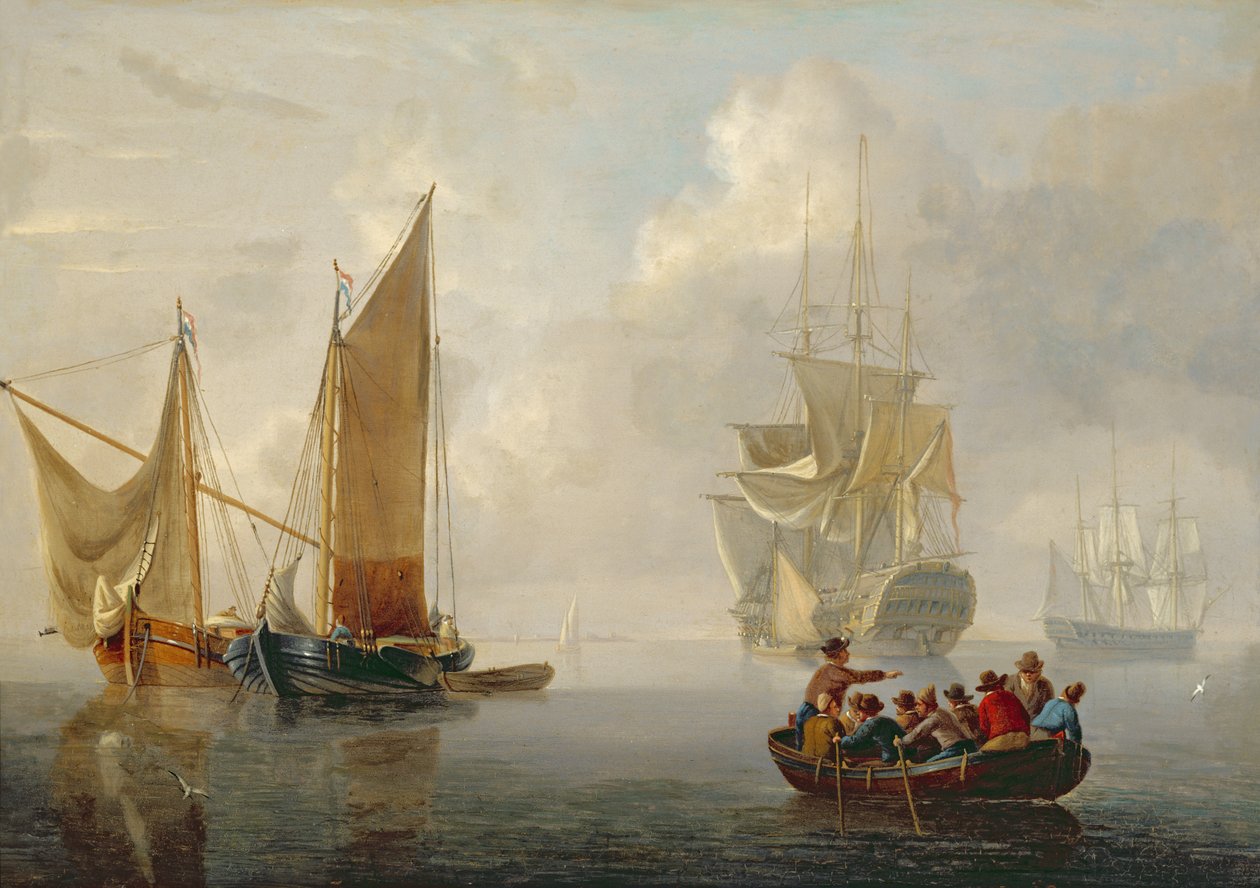 Egy holland partvidéknél szerencsétlenkedett alkotó: Charles Martin Powell