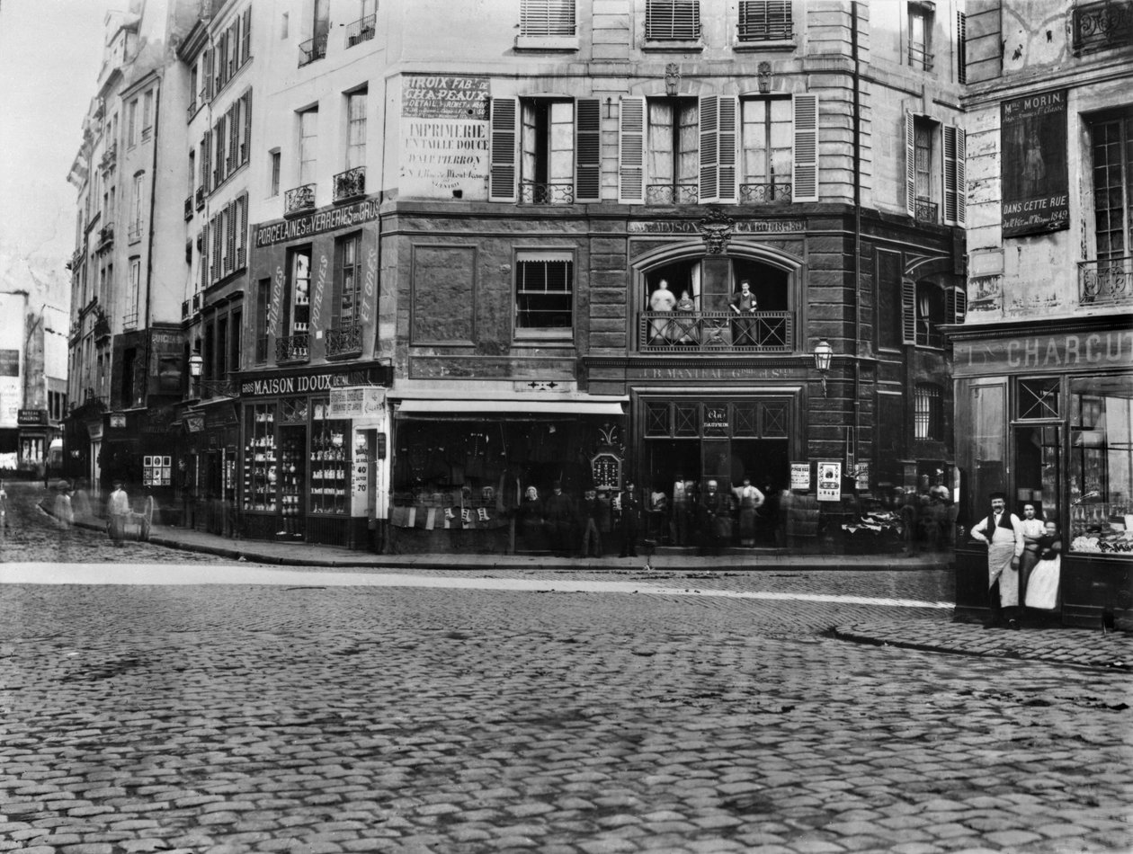 Place Gozlin, Párizs 1865 körül alkotó: Charles Marville