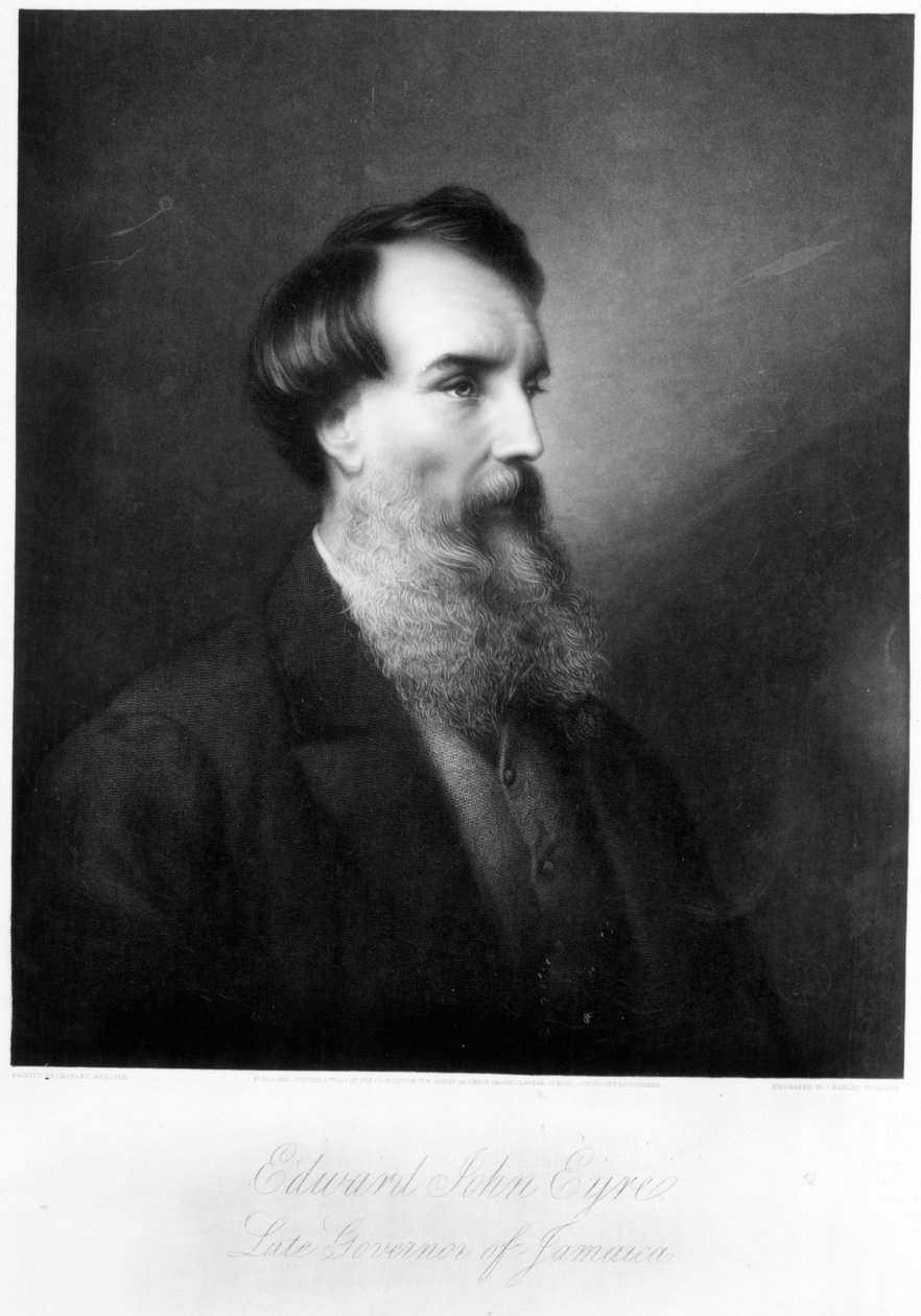 Edward John Eyre, Charles Algernon Tomkins metszete, 1901 körül alkotó: Charles Mercier