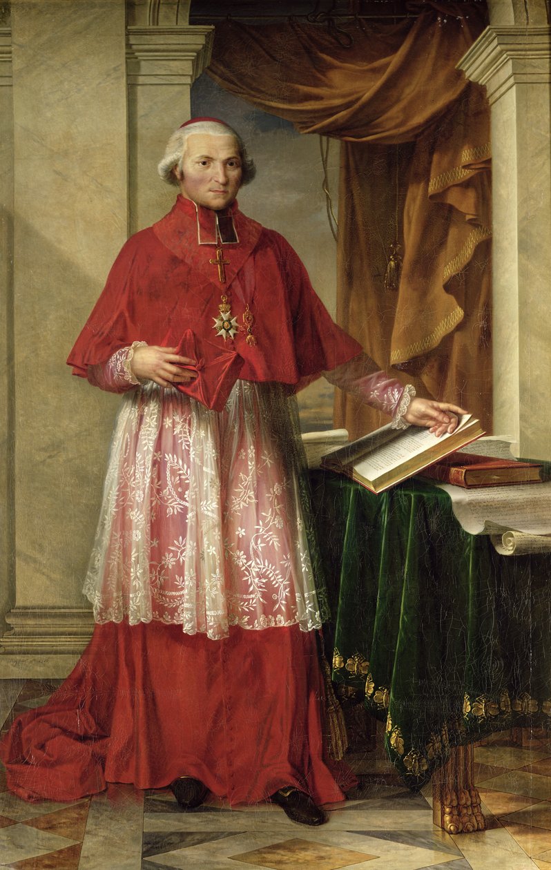 Joseph Fesch bíboros (1763-1839) portréja 1806 alkotó: Charles Meynier