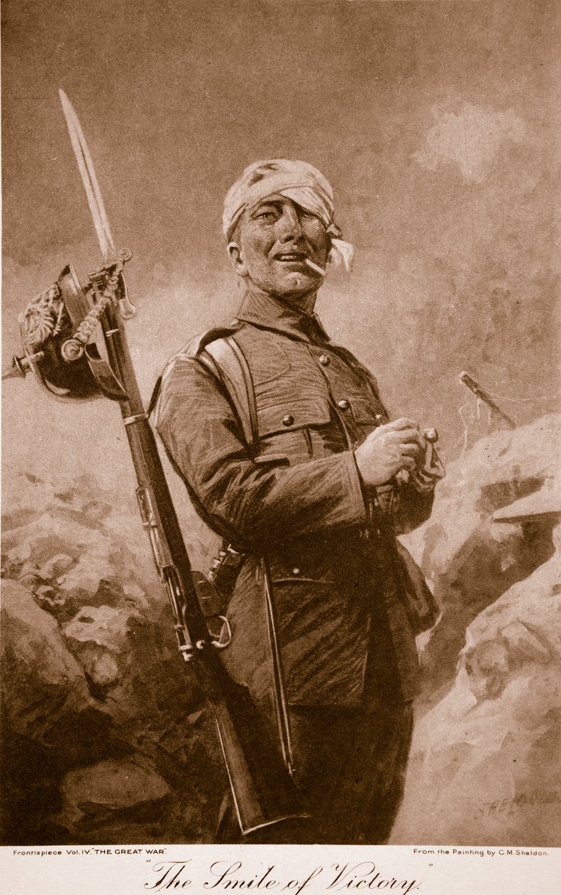 A győzelem mosolya, 1914-19 alkotó: Charles Mills Sheldon