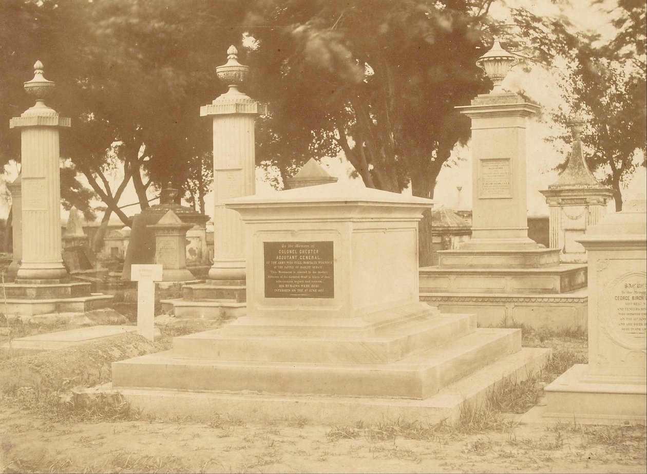 Charles Chester ezredes, a brit hadsereg főadjutánsának sírja alkotó: Charles Moravia