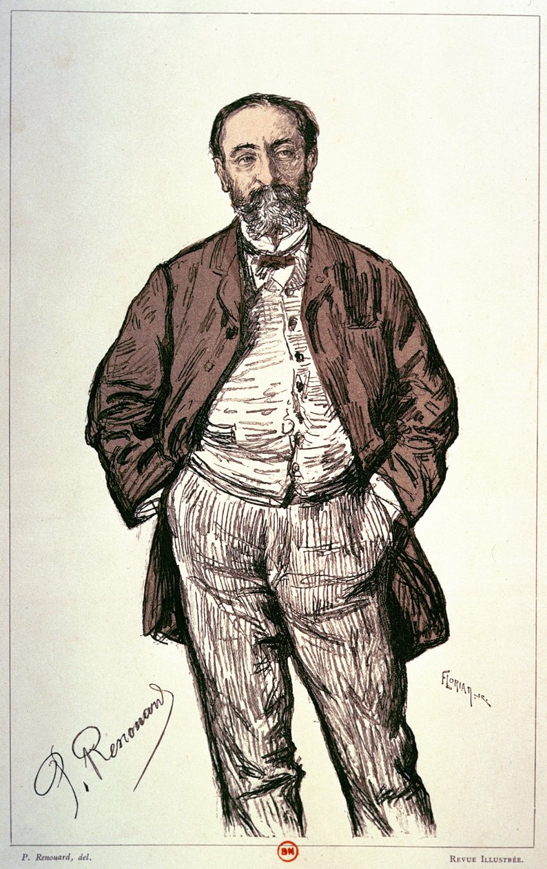 Camille Saint-Saens portréja alkotó: Charles Paul Renouard