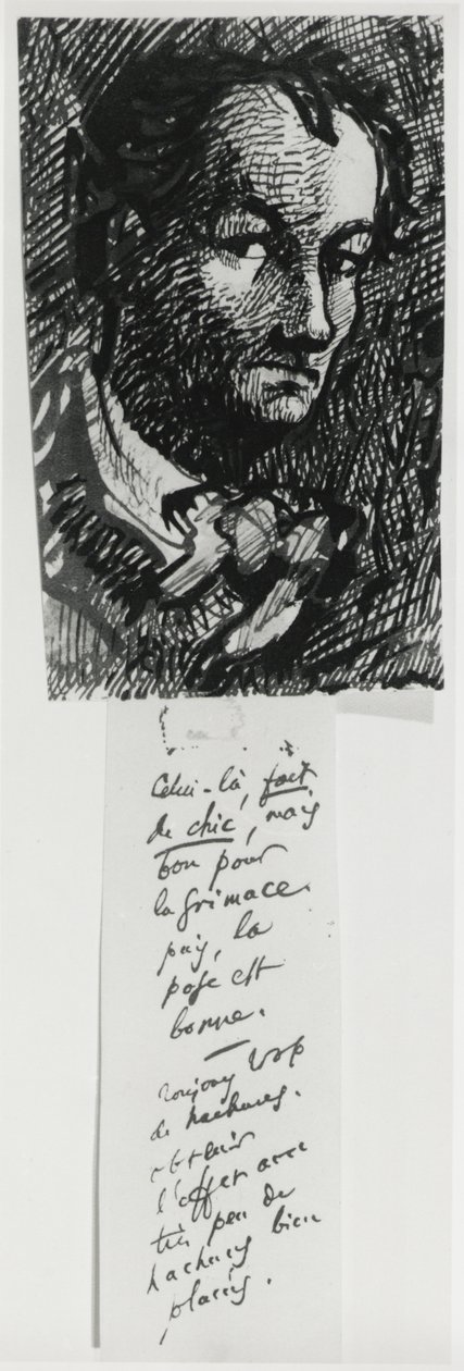Önarckép, alkotó: Charles Pierre Baudelaire