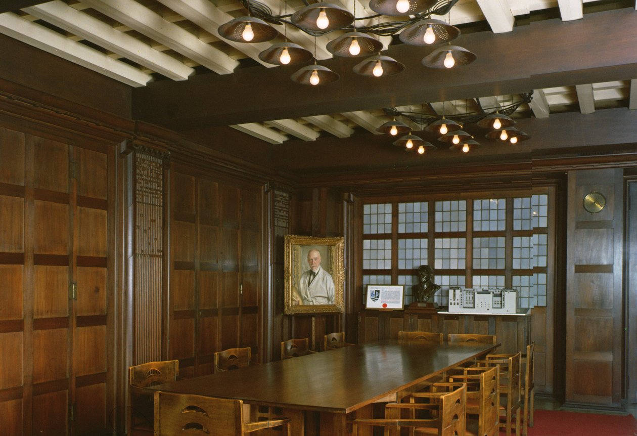 Kilátás az 1897-99 között épült tanácsteremre alkotó: Charles Rennie Mackintosh
