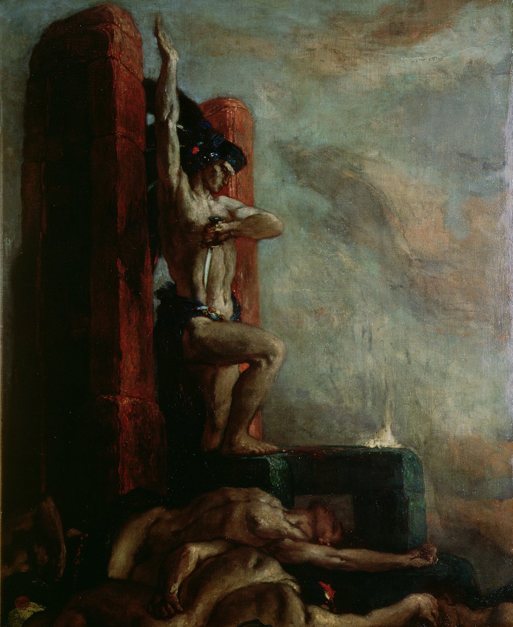 Montezuma halála (1466-1520), 1924 körül alkotó: Charles Ricketts