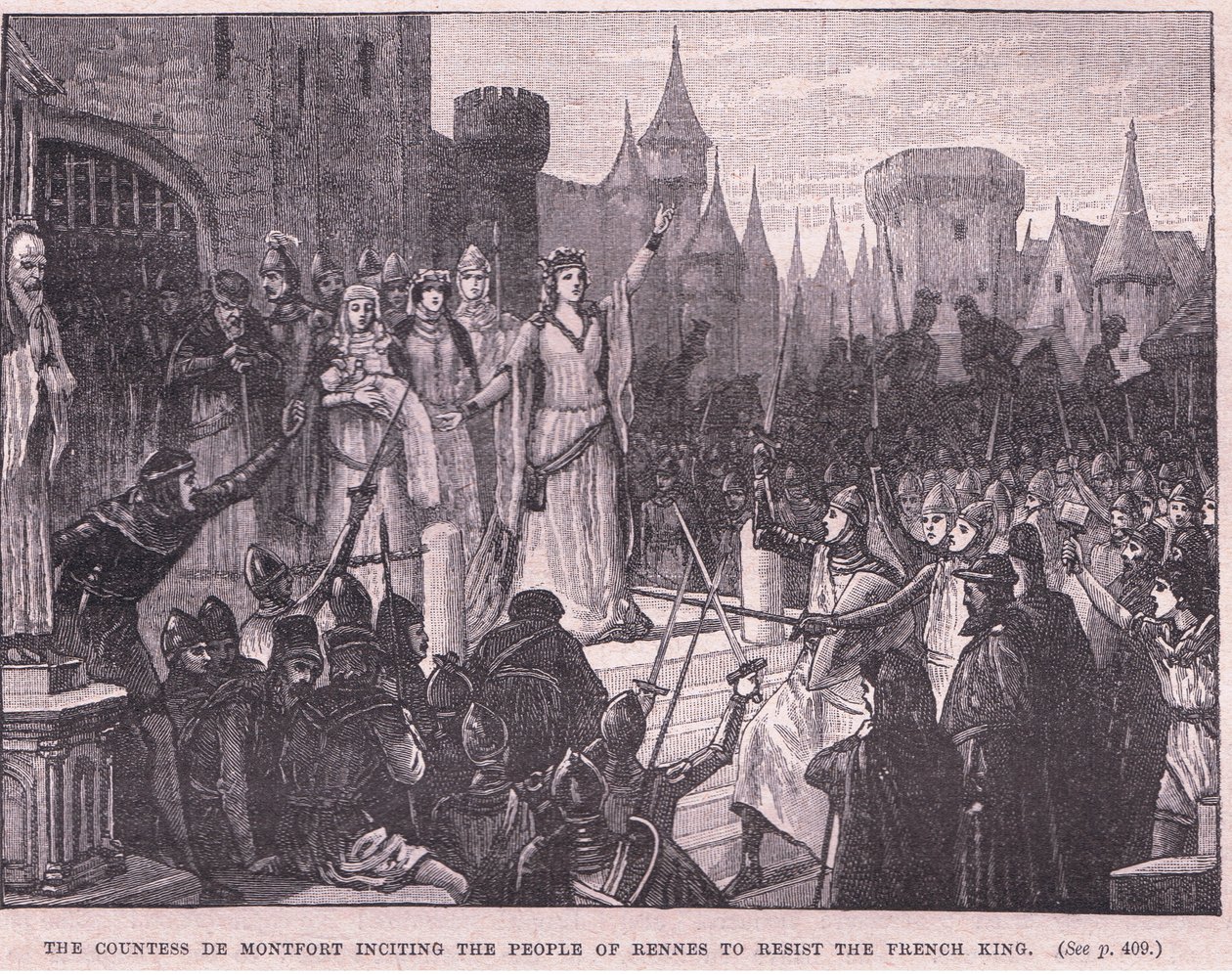 De Montfort grófnő, aki 1341-ben uszította Rennes lakosságát, hogy ellenálljanak a francia királynak alkotó: Charles Ricketts