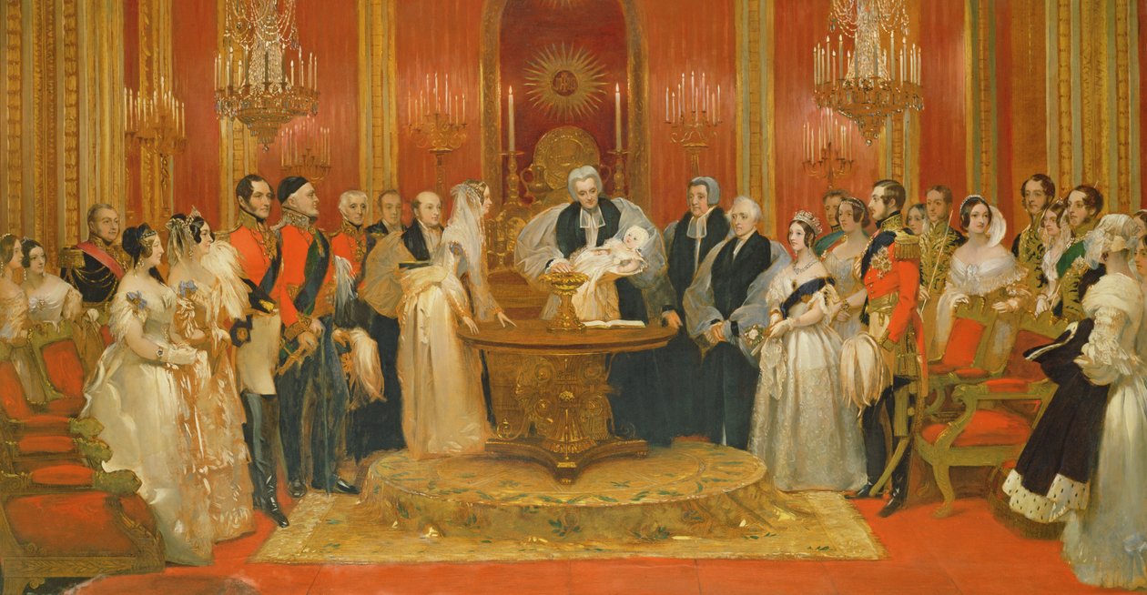 Királyi hercegnő keresztelője alkotó: Charles Robert Leslie