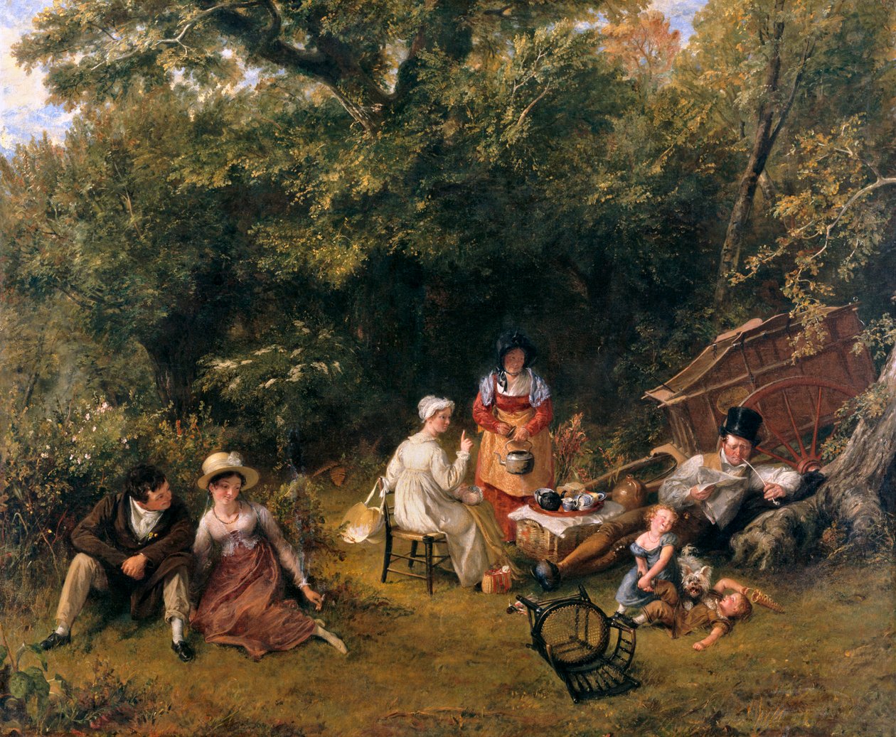 A londoniak cigányozása, 1820 alkotó: Charles Robert Leslie