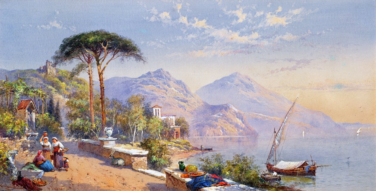 Nápoly közelében, 1883 alkotó: Thomas Charles Leeson Rowbotham