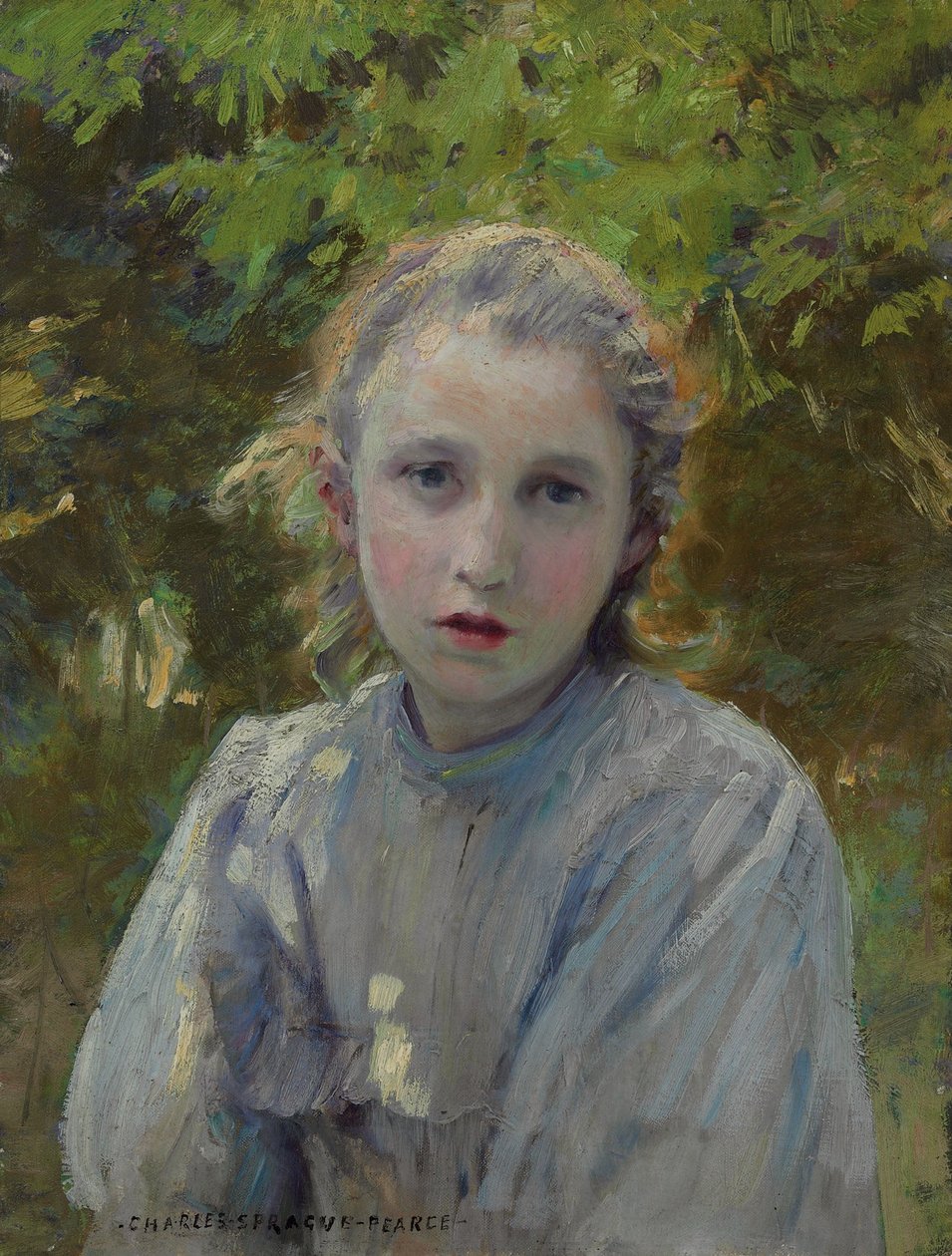 Egy fiatal lány portréja alkotó: Charles Sprague Pearce