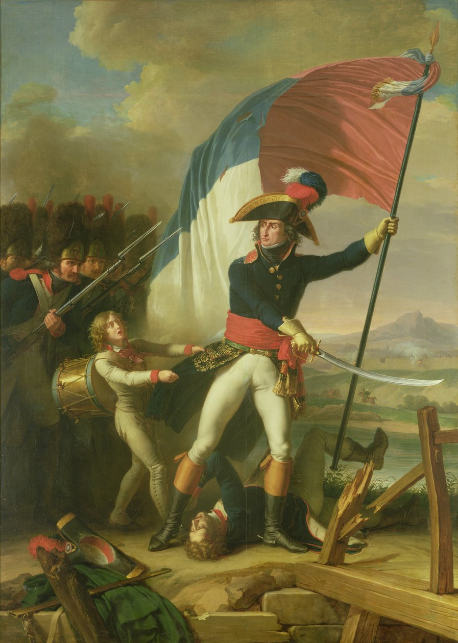 Augereau tábornok (1757-1816) a hídon az arcolai csatában 1796. november 15-én alkotó: Charles Thevenin