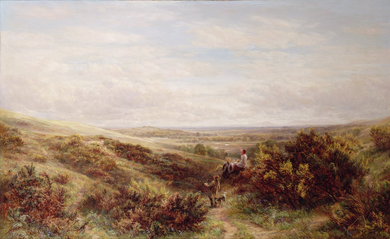 Moorland táj alakokkal alkotó: Charles Thomas Bale