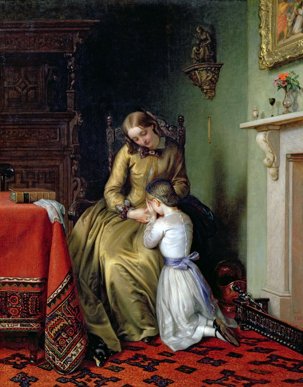 Imaidő, 1854 alkotó: Charles West Cope
