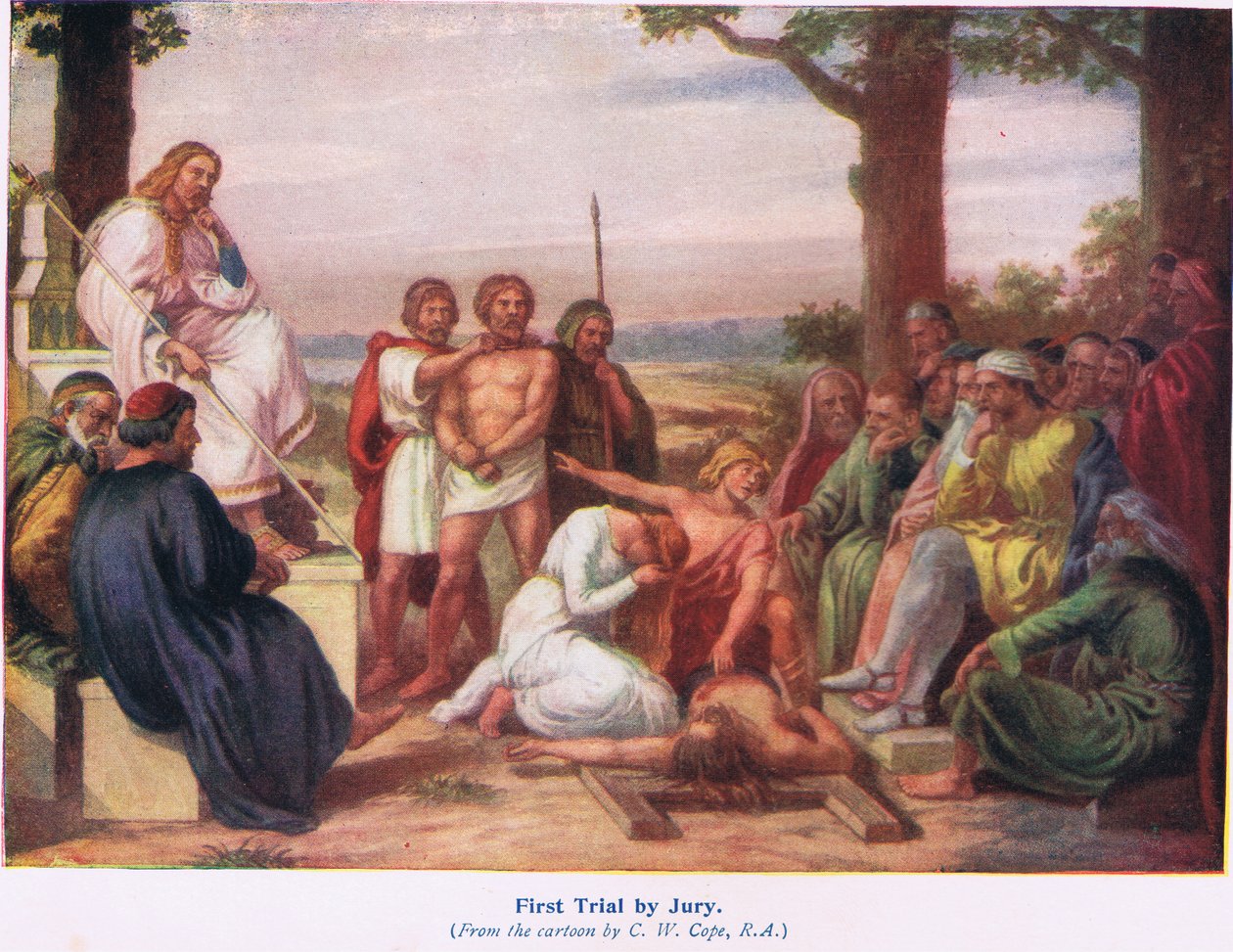 Az első esküdtszéki tárgyalás alkotó: Charles West Cope