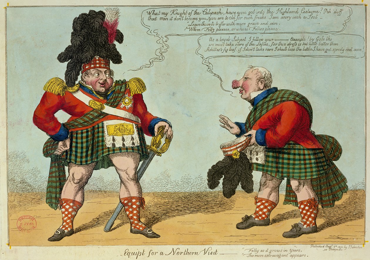 Felszerelés északi látogatáshoz, 1822 (színes rézkarc) alkotó: Charles Williams