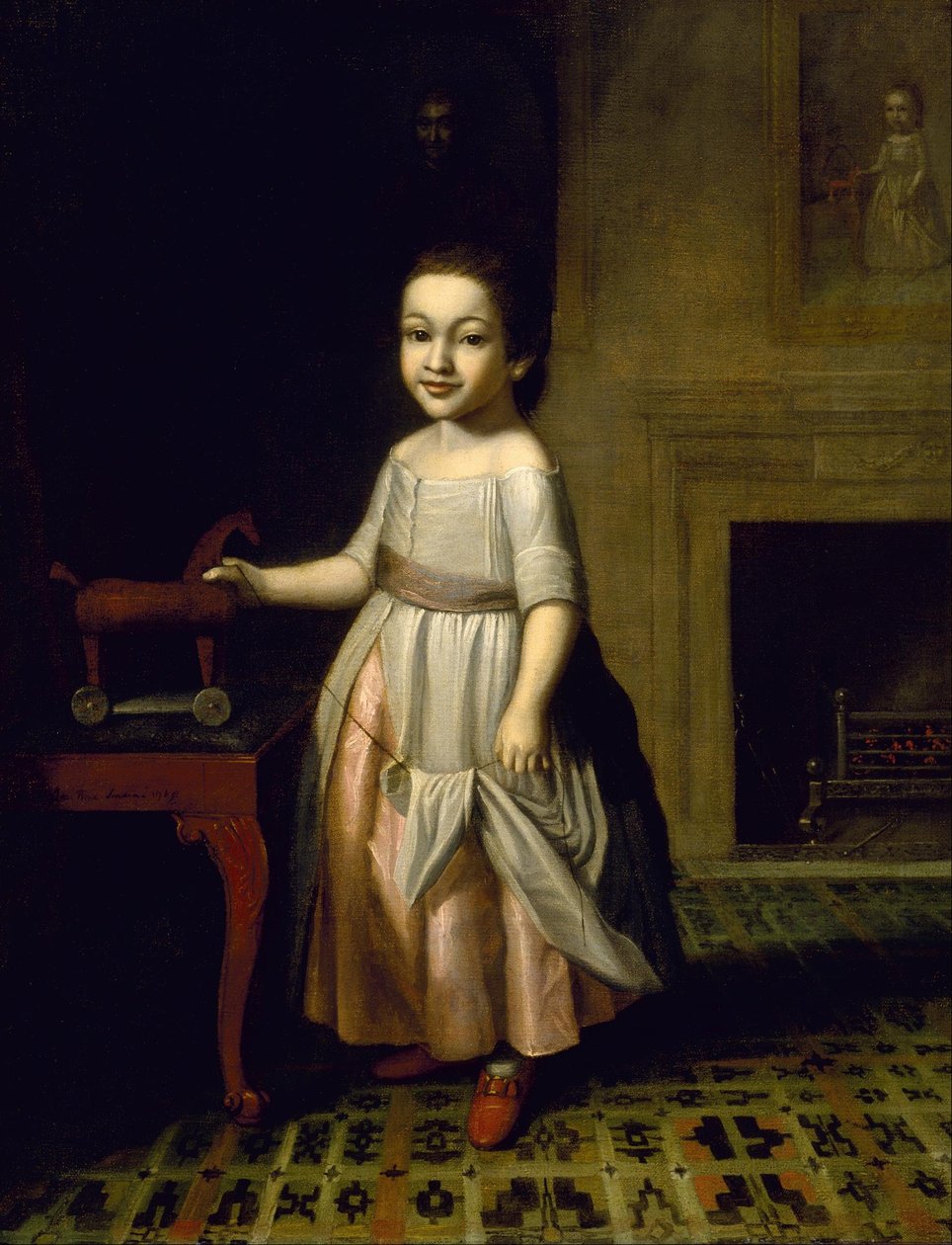 Fiú játék lóval alkotó: Charles Willson Peale