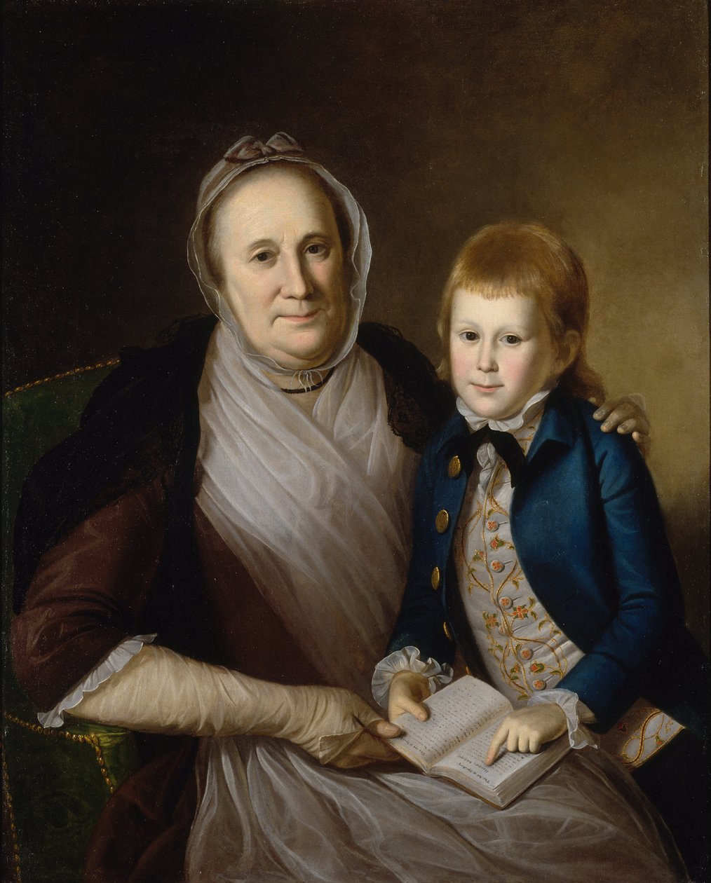 Mrs. James Smith és unokája alkotó: Charles Willson Peale