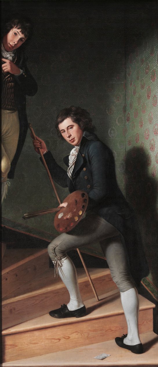 A lépcsőház csoport (Raphaelle Peale és Titian Ramsay Peale portréja) alkotó: Charles Willson Peale