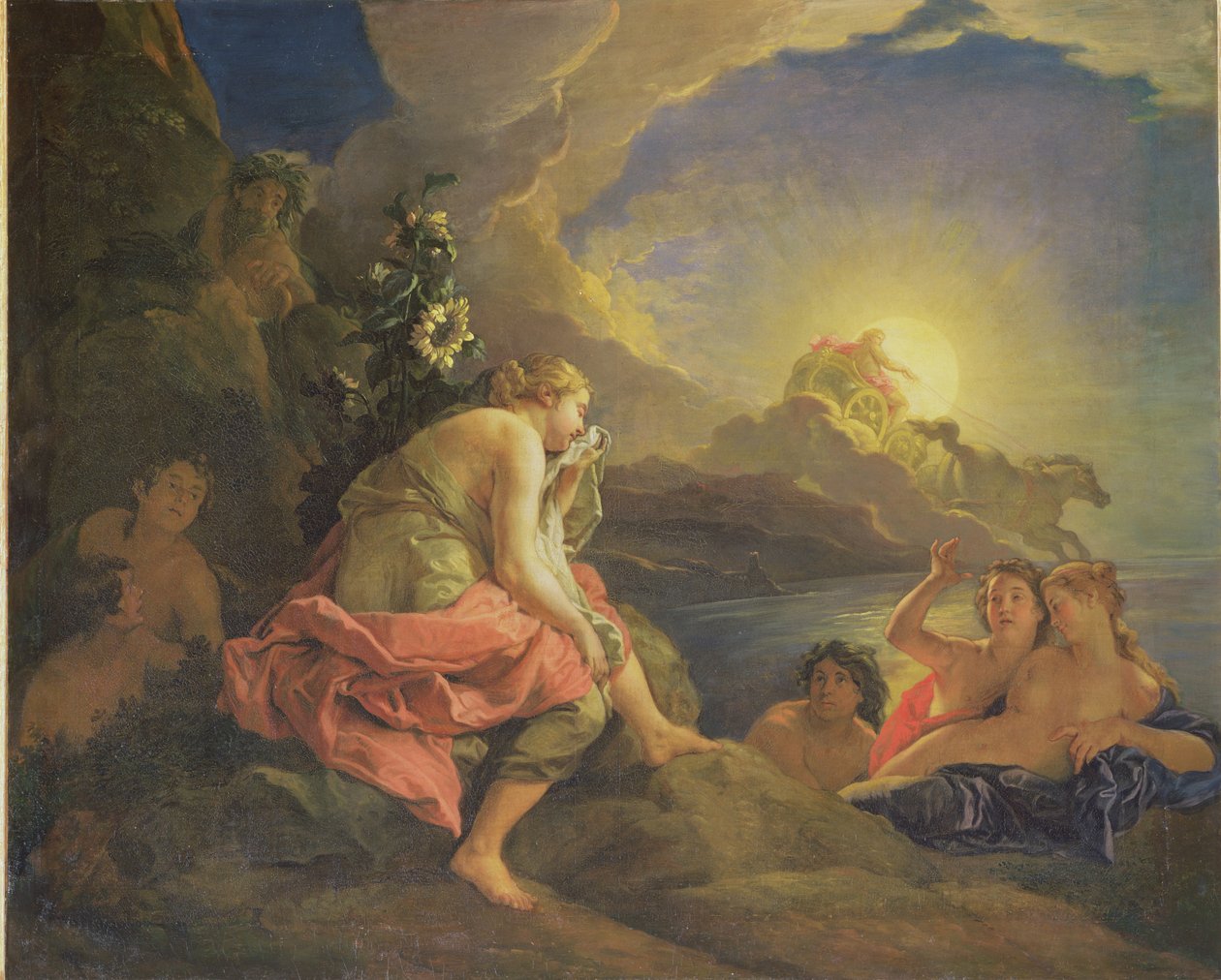 Clytie napraforgóvá változott, 1688 alkotó: Charles de la Fosse
