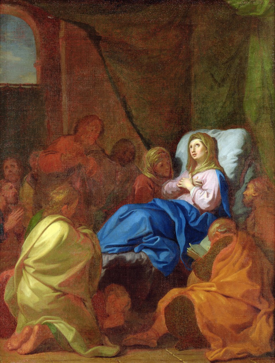A Szűz halála alkotó: Charles de la Fosse