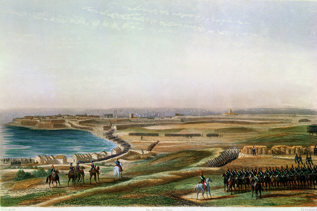 Gaeta bevétele, 1806. július 19. (színes metszet) alkotó: Charles de Lalaisse