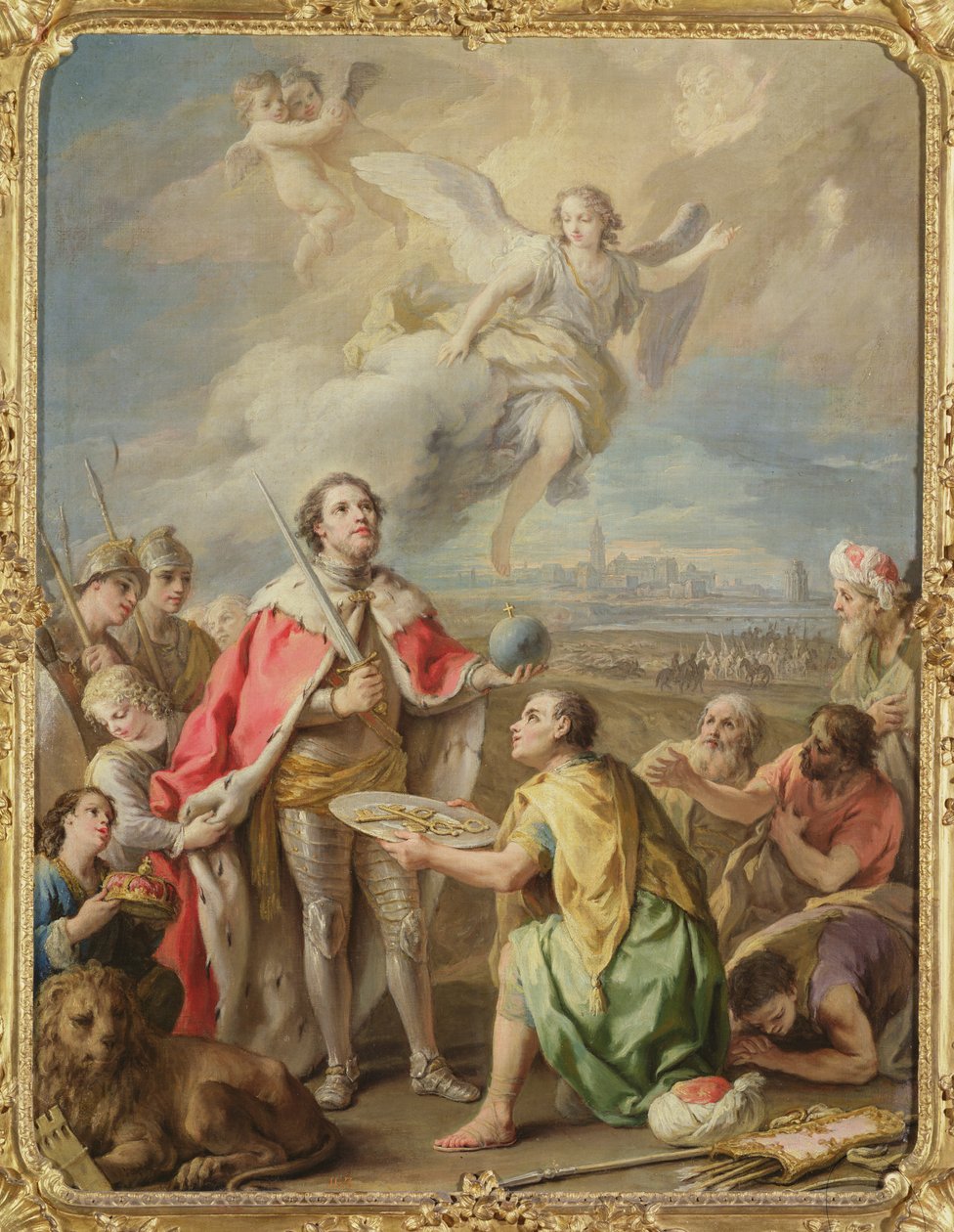 Sevilla átadása Szent Ferdinándnak alkotó: Charles-Joseph Flipart