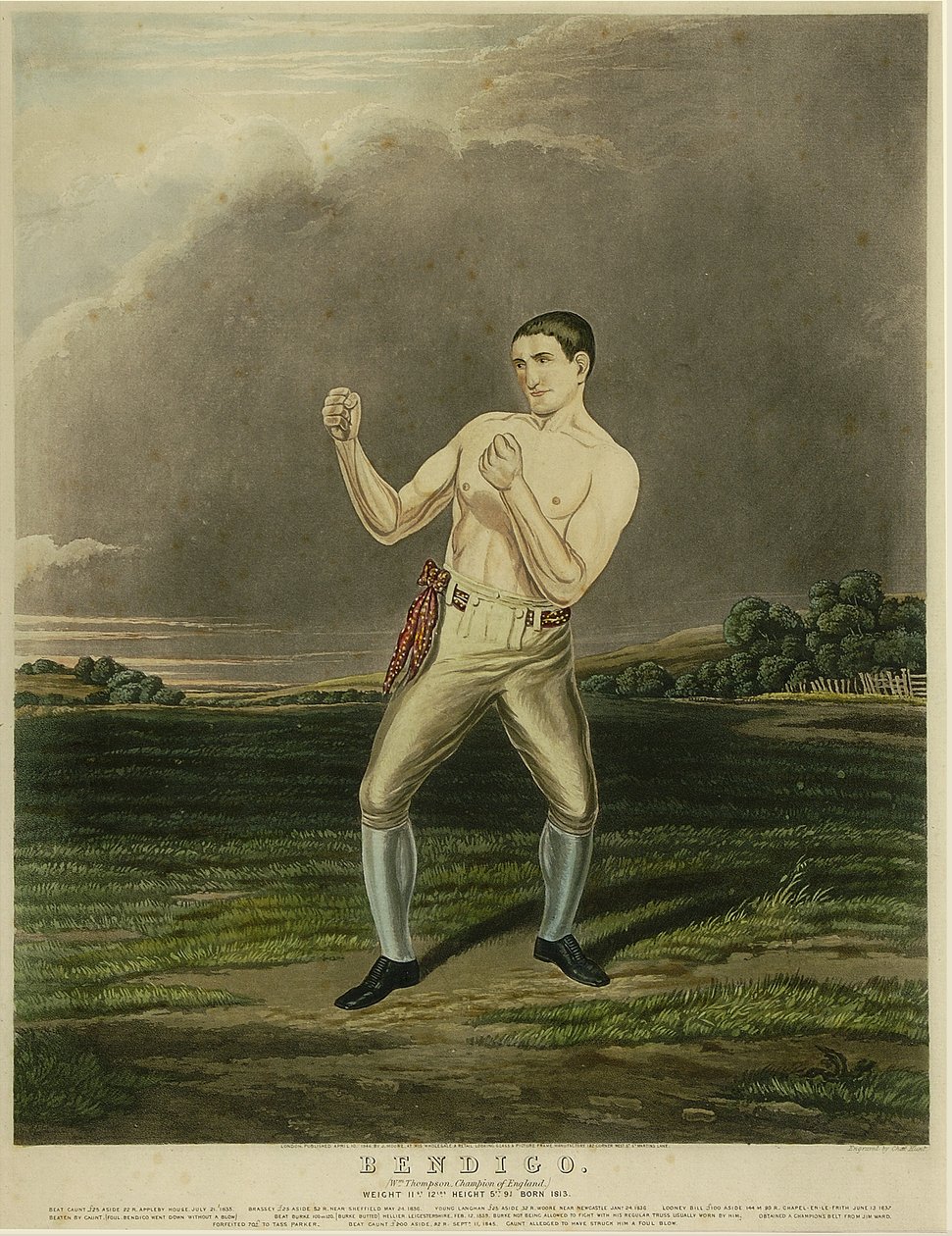 Bendigo (akvatinta) alkotó: Charles Hunt