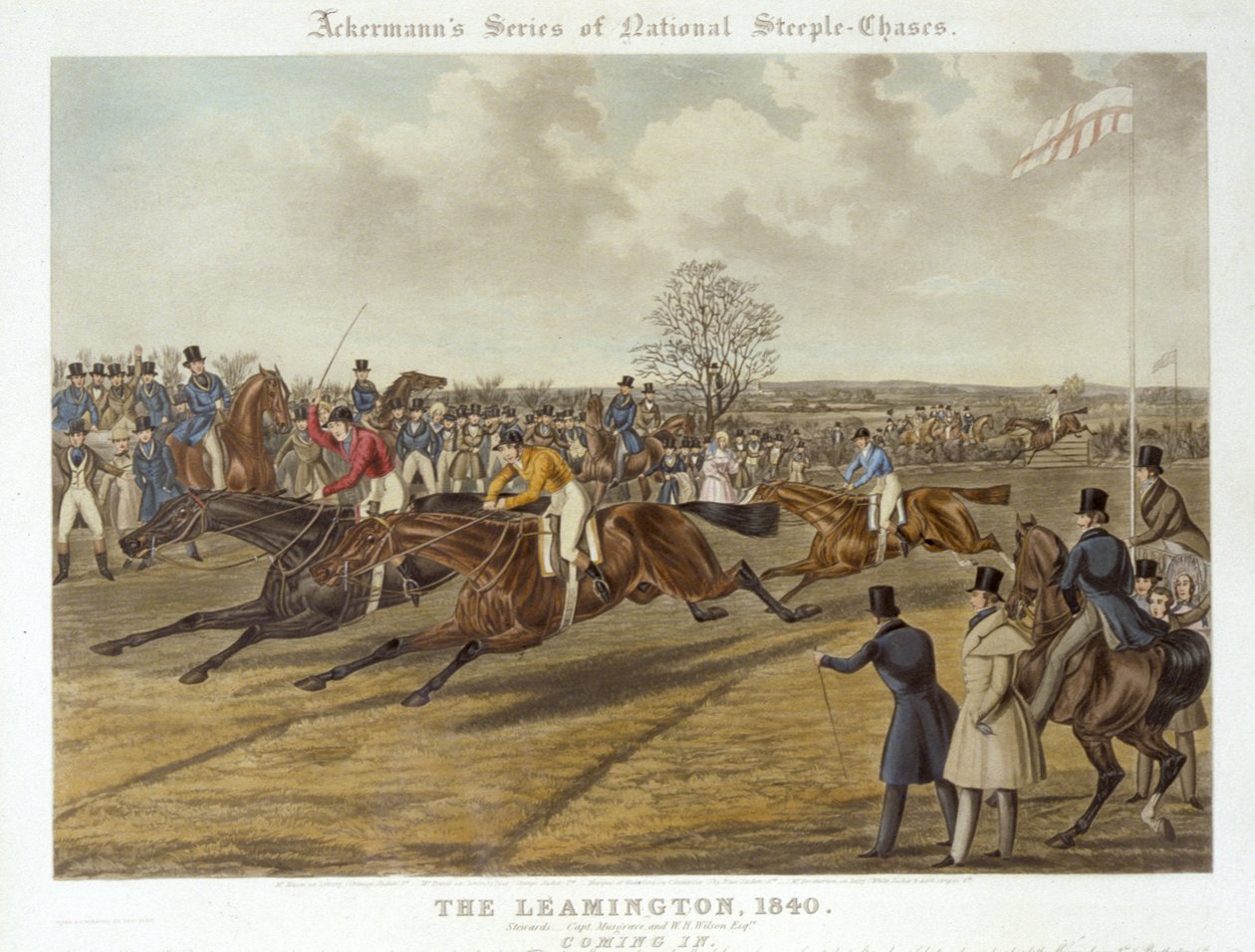 The Leamington, 1840. október 20.: Coming In (színes litho) alkotó: Charles Hunt