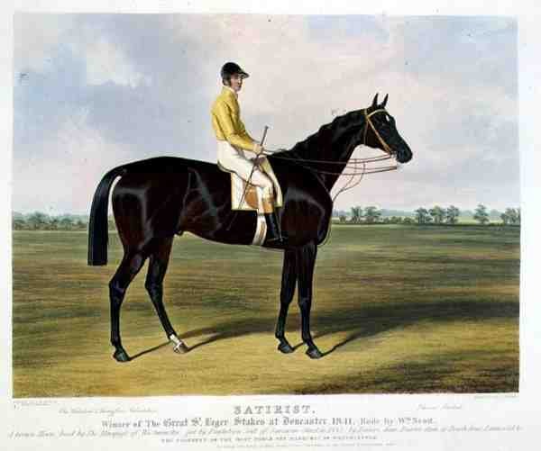 „Satirist”, a Doncaster-i Great St. Leger Stakes győztese alkotó: Charles (after) Hancock