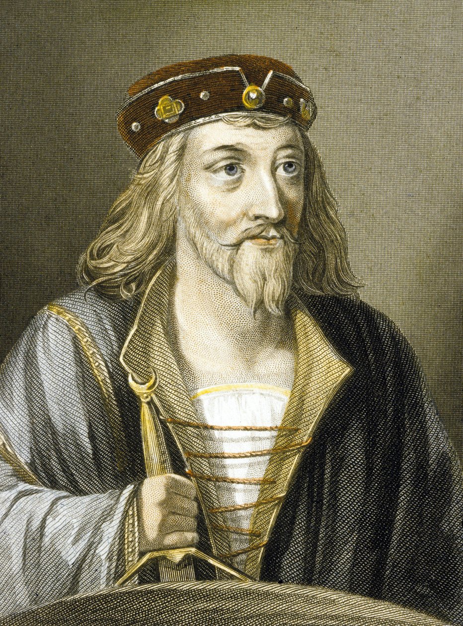 I. James, skót (színes metszet) alkotó: Charles (after) Holl