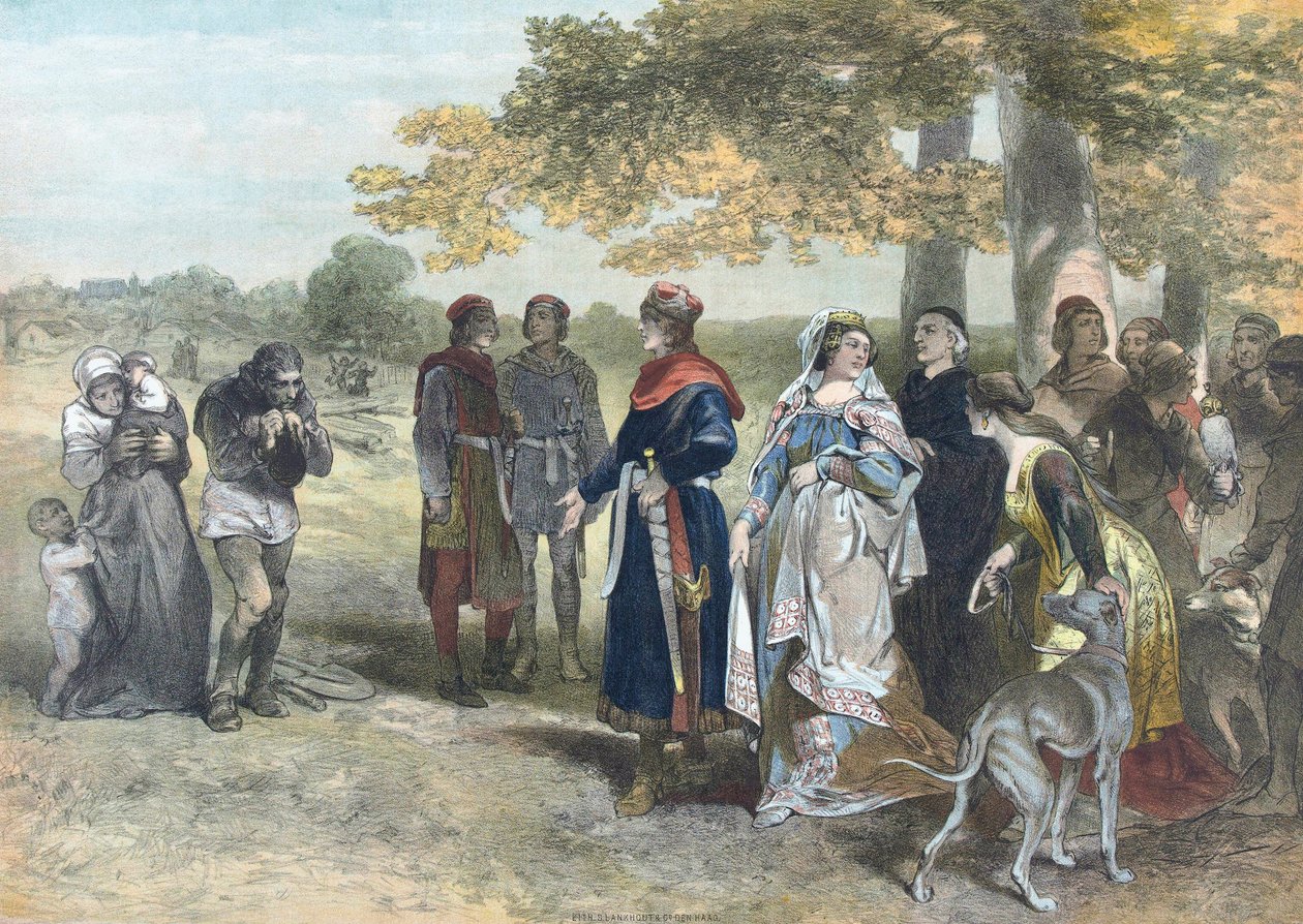 V. Florisz, Hollandia és Zeeland grófja. (nyomtatás) alkotó: Charles (after) Rochussen