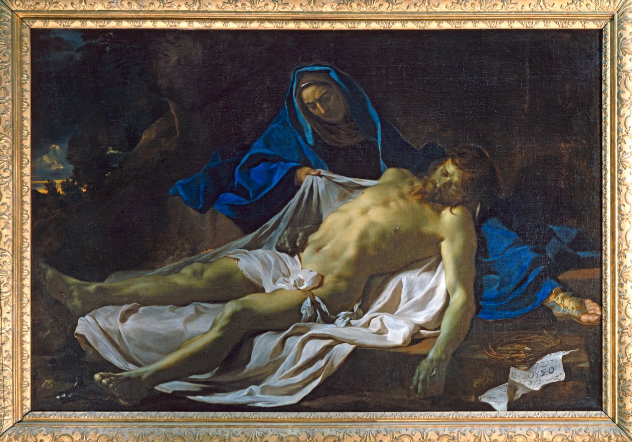 Le Christ mort sur les genoux de la Vierge - A halott Krisztus a Szűzanya térdén ... alkotó: Charles (attr. to) Le Brun