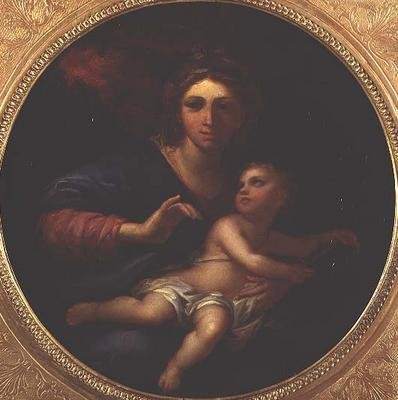 Madonna és gyermeke alkotó: Charles (follower of) Le Brun