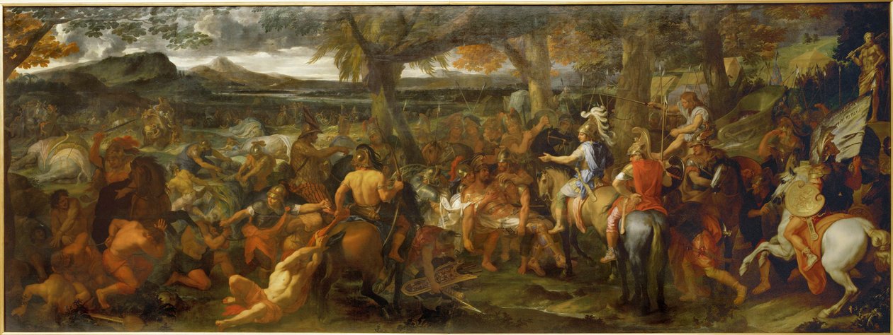Alexandre et Porus - Nagy Sándor és Porus, India királya ... alkotó: Charles (studio of ) Le Brun
