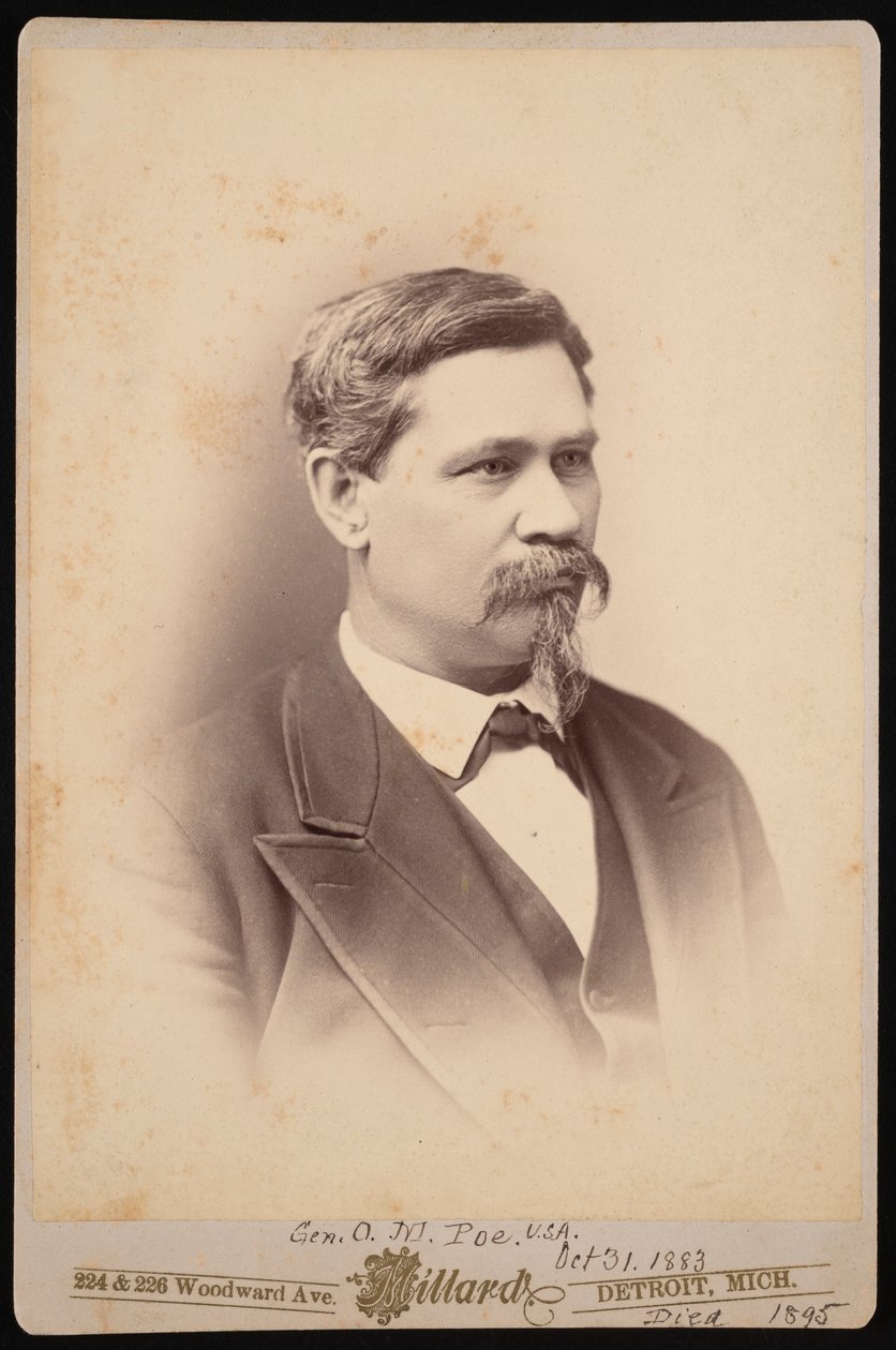 Orlando Metcalfe Poe portréja 1832-1895, 1883. október 31. alkotó: Charles A Millard
