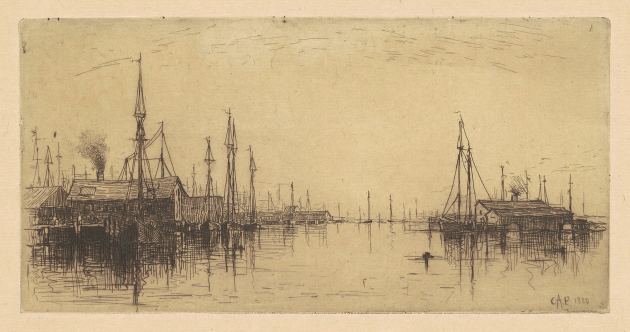 Gloucester kikötője alkotó: Charles A. Platt