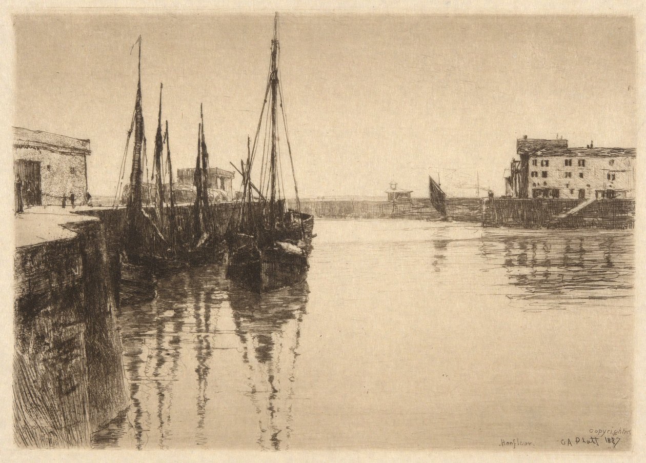 Honfleur alkotó: Charles A. Platt