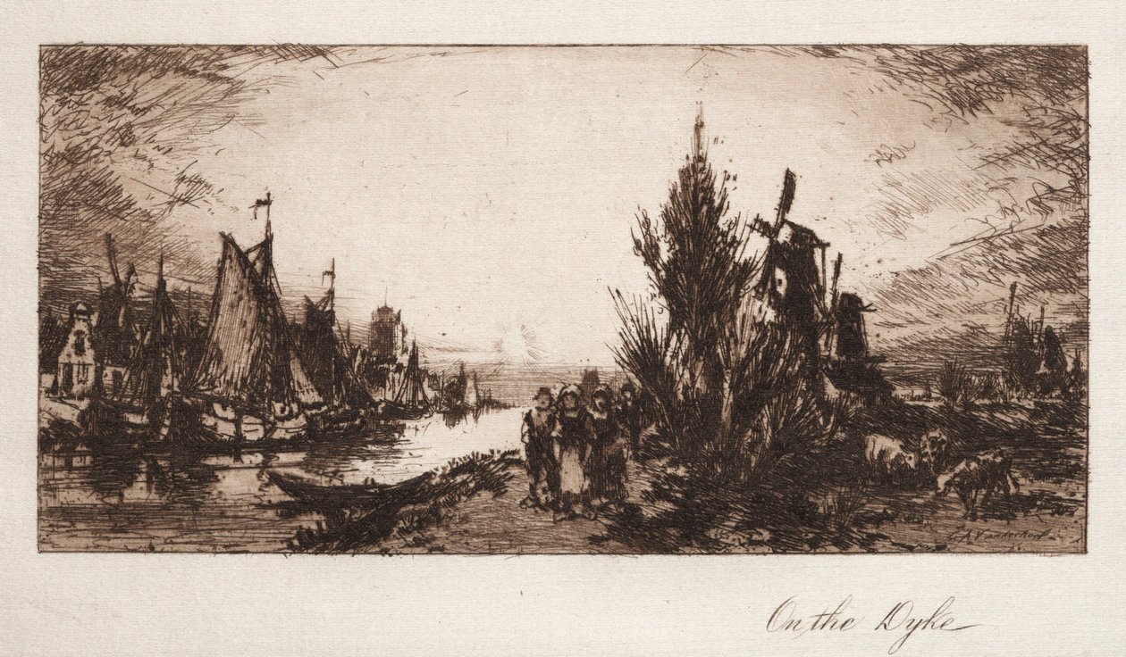 A gáton, 1885. alkotó: Charles A. Vanderhoof