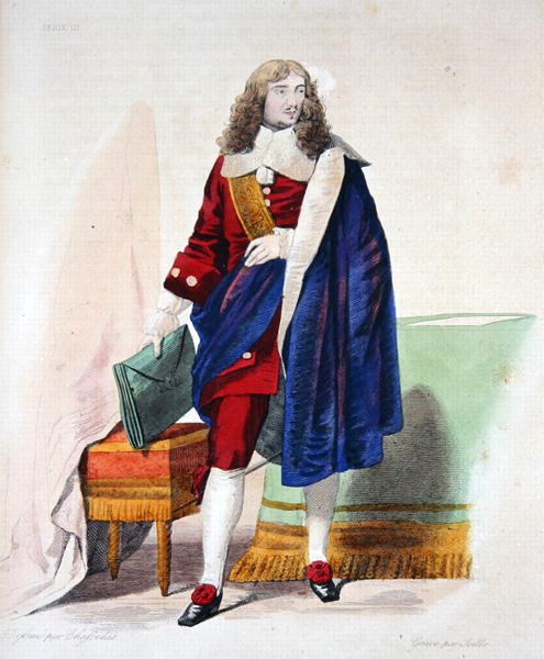 Jean-Baptiste Colbert de Torcy (1619-83), illusztráció E. Mennechet „Le Plutarque Francais” című művéből alkotó: Charles Abraham (after) Chasselat