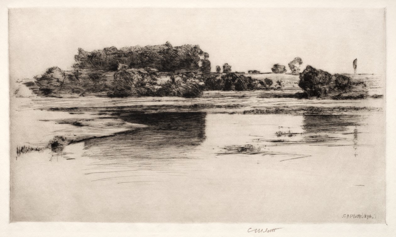 A Károly folyó, 1890. alkotó: Charles Adams Platt