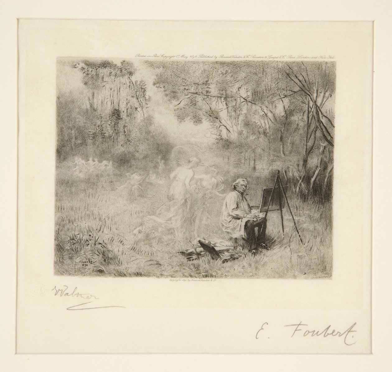 Corot festmény: Foubert után alkotó: Charles Albert Waltner