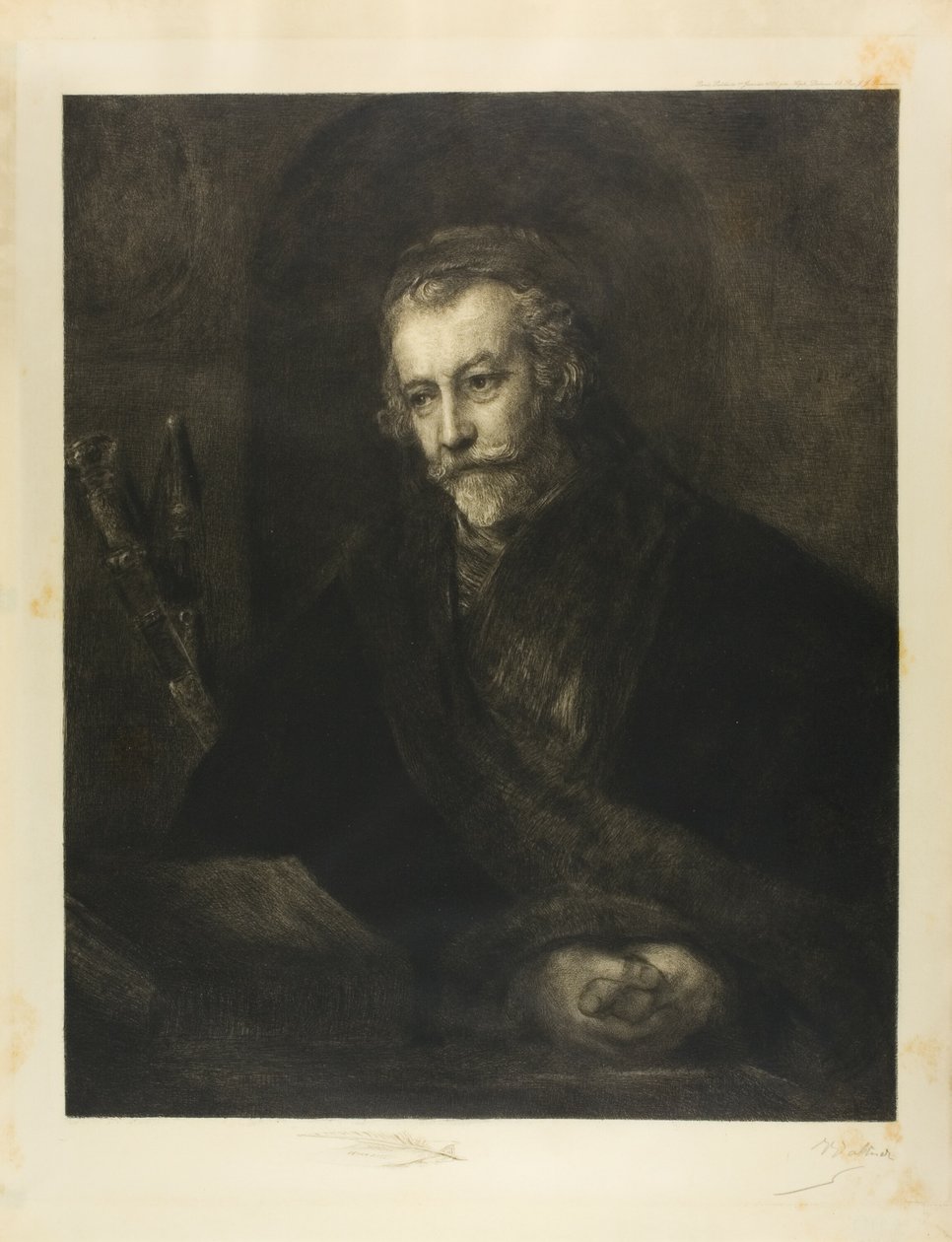 Egy sapkás férfi portréja alkotó: Charles Albert Waltner
