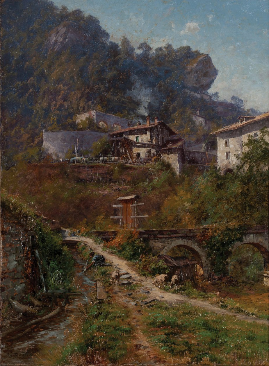 A Sassenage-ban. A Sassenage tartályai (olaj, vászon) alkotó: Charles Alexandre Bertier