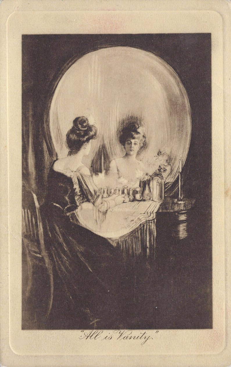 Tout est vanite – All is Vanity par Gilbert, Charles Allan (1873-1929), c. 1900 - Litográfia - Magángyűjtemény alkotó: Charles Allan Gilbert