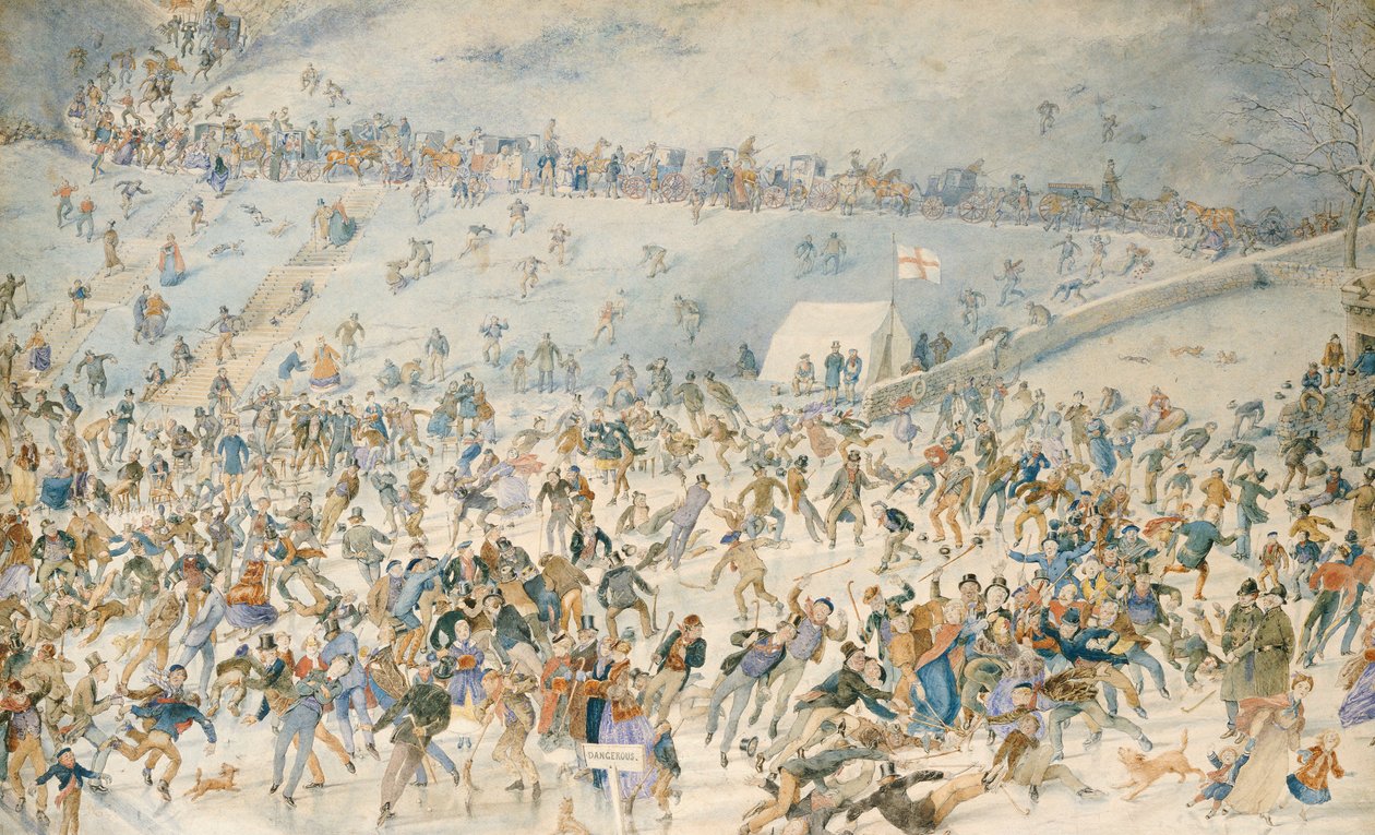 Műkorcsolya, 1876 alkotó: Charles Altamont Doyle